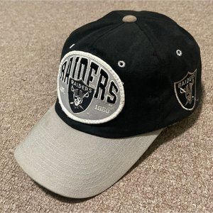 Vintage 90s Los Angeles Vegas Raiders Logo Athletic Nutmeg Snapback Hat Cap